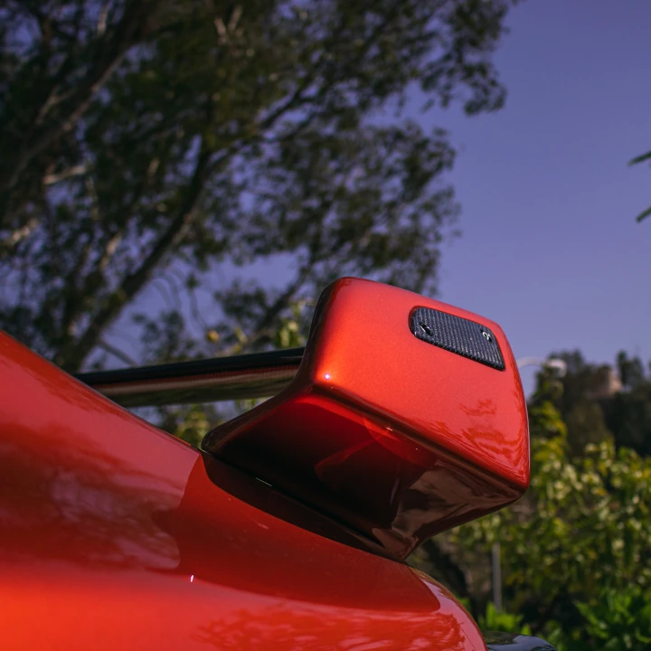 Toyota GR86 spoiler closeup