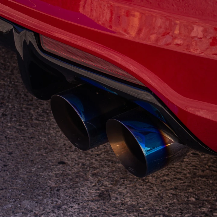 Volkswagen Scirocco exhaust tips closeup